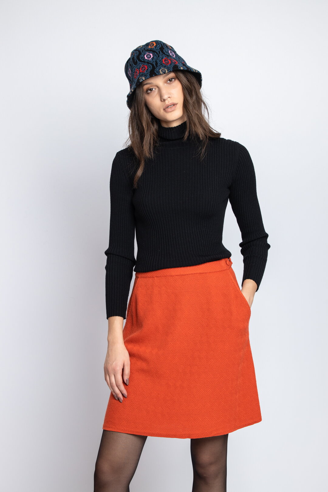 Bucket Hat, Ornament Pattern