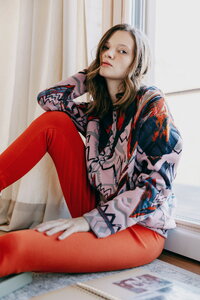 Bomber Jacket, Artistic Pattern