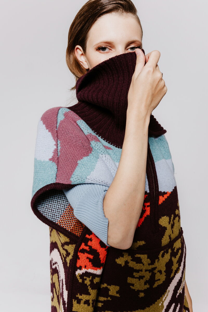 Poncho, Landscape Pattern