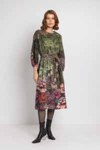 Poplin Dress, Floral Print