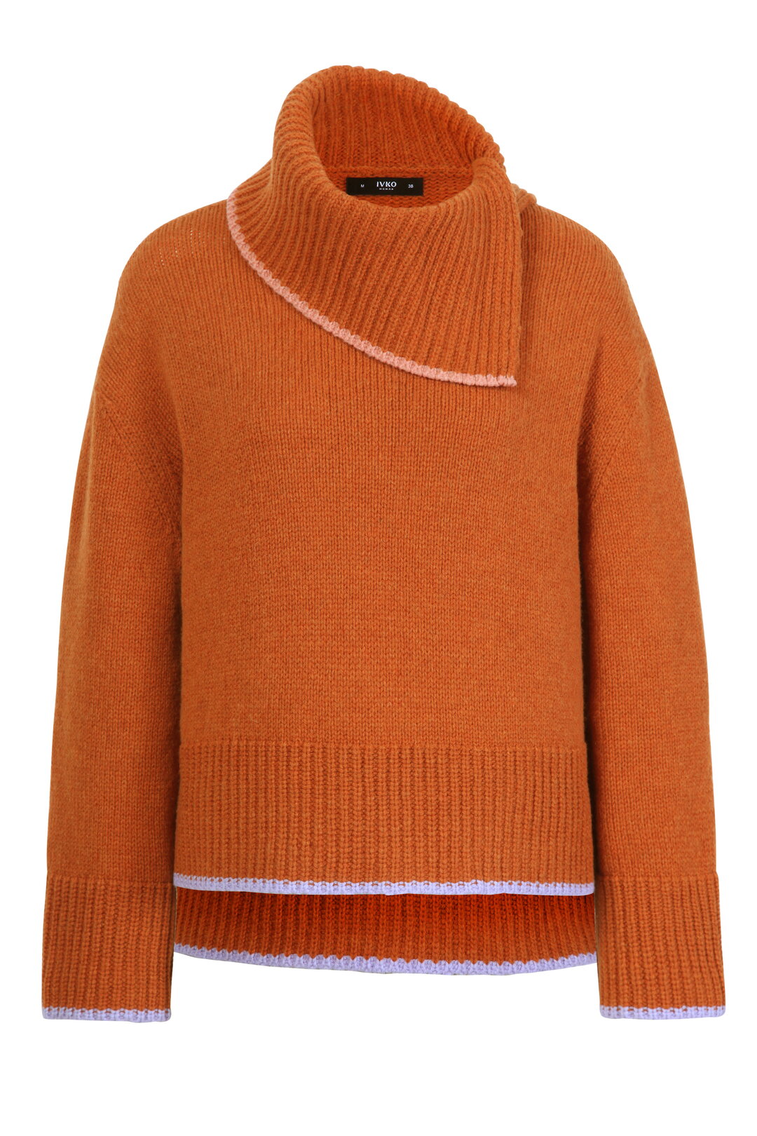 Solid Roll-Neck Pullover