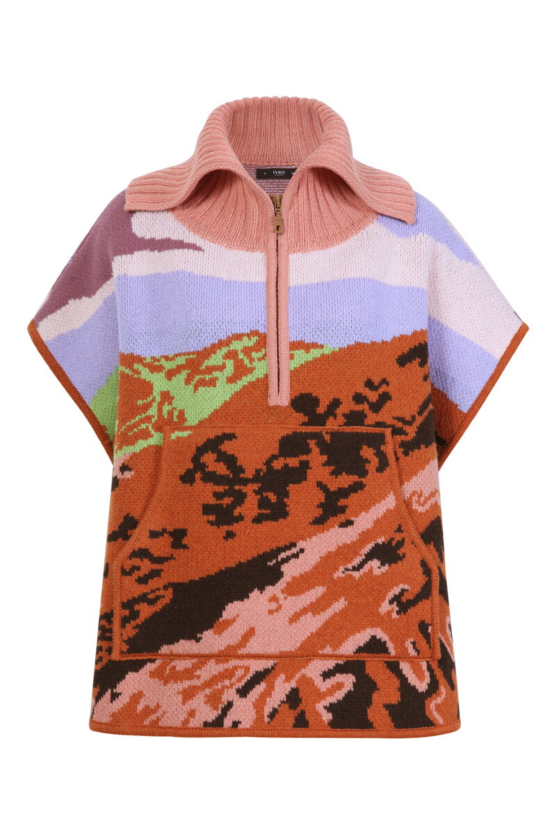 Poncho, Landscape Pattern