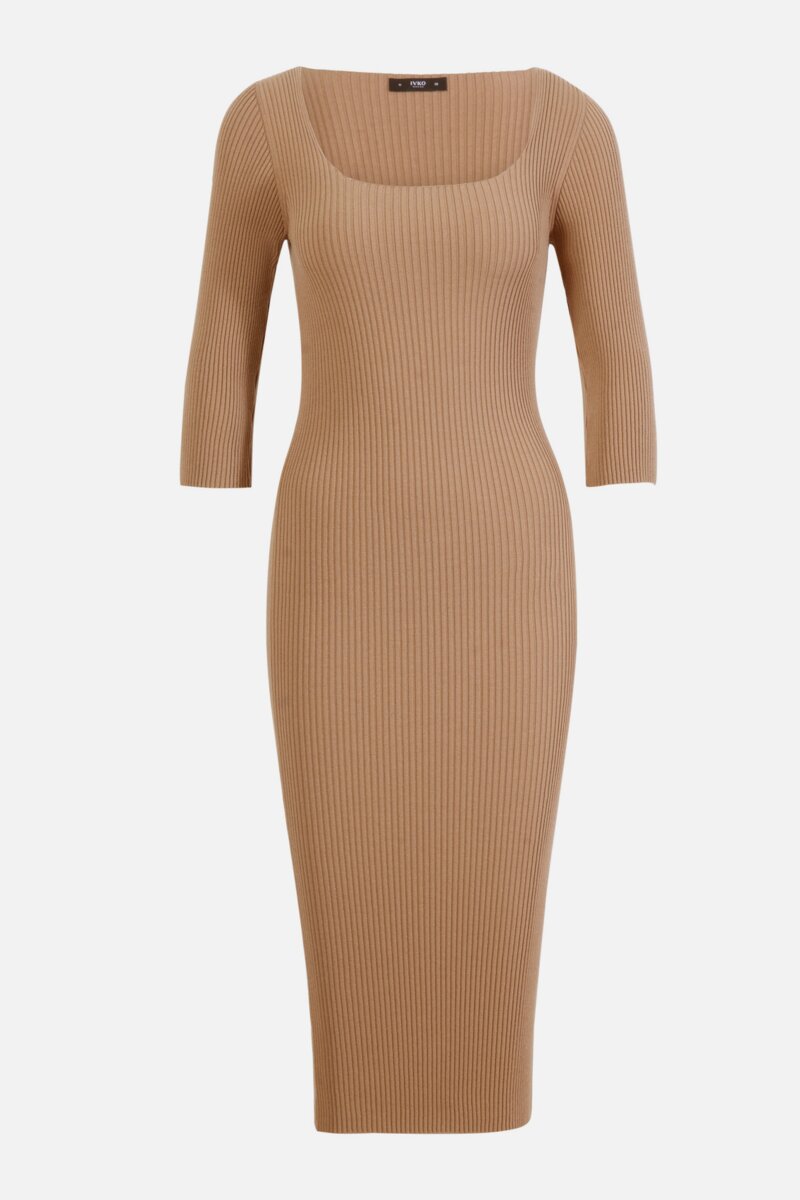 Solid Ribbed Dress