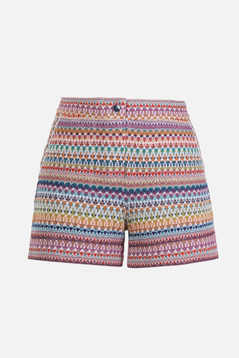 Jacquard Shorts, Stripe Pattern