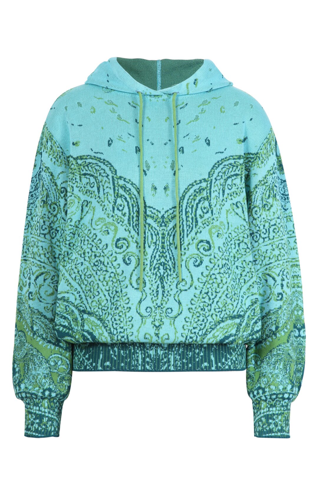 Jacquard Pullover with Hoody, Filigree Pattern