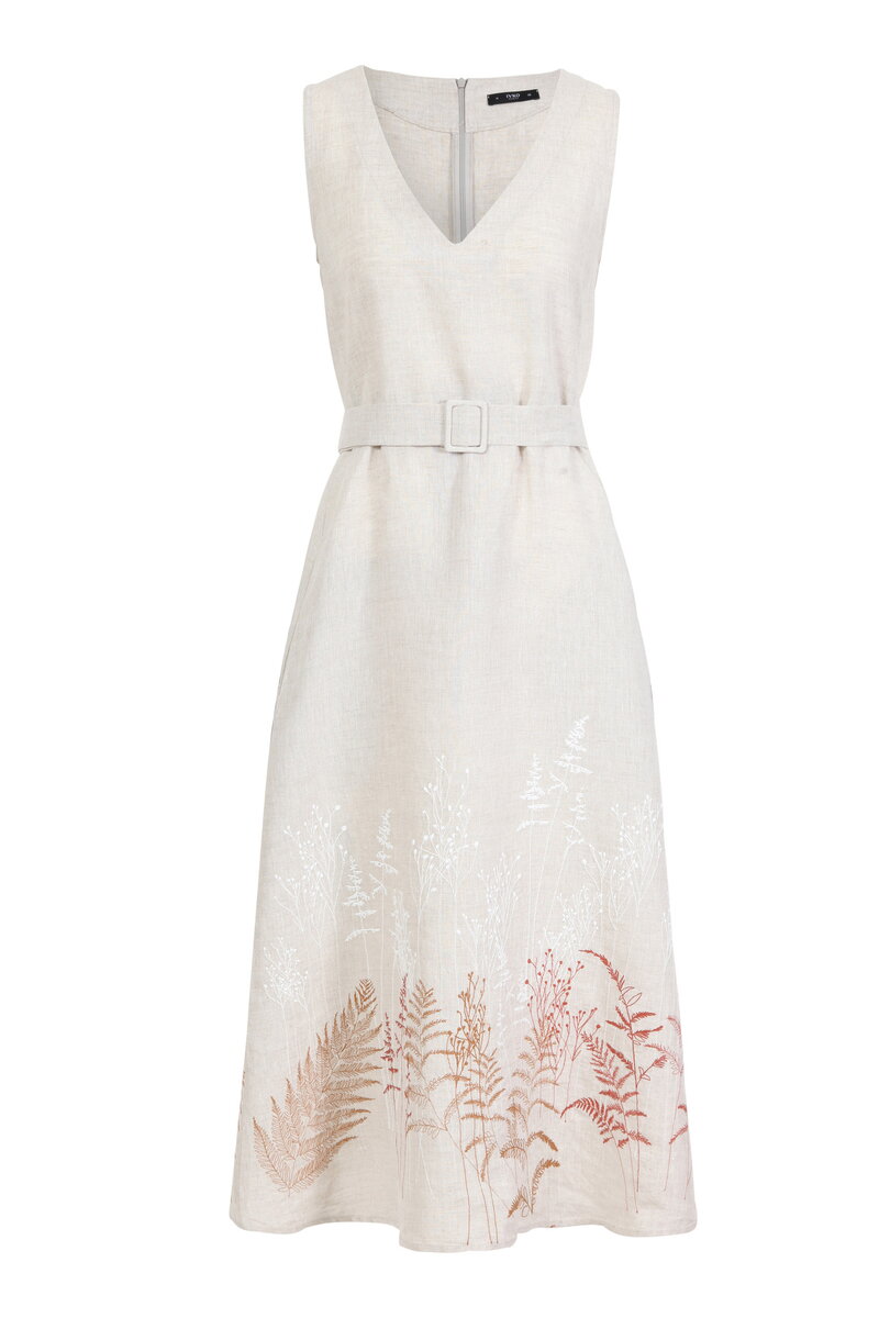 Embroidered Dress, Shadow Motif