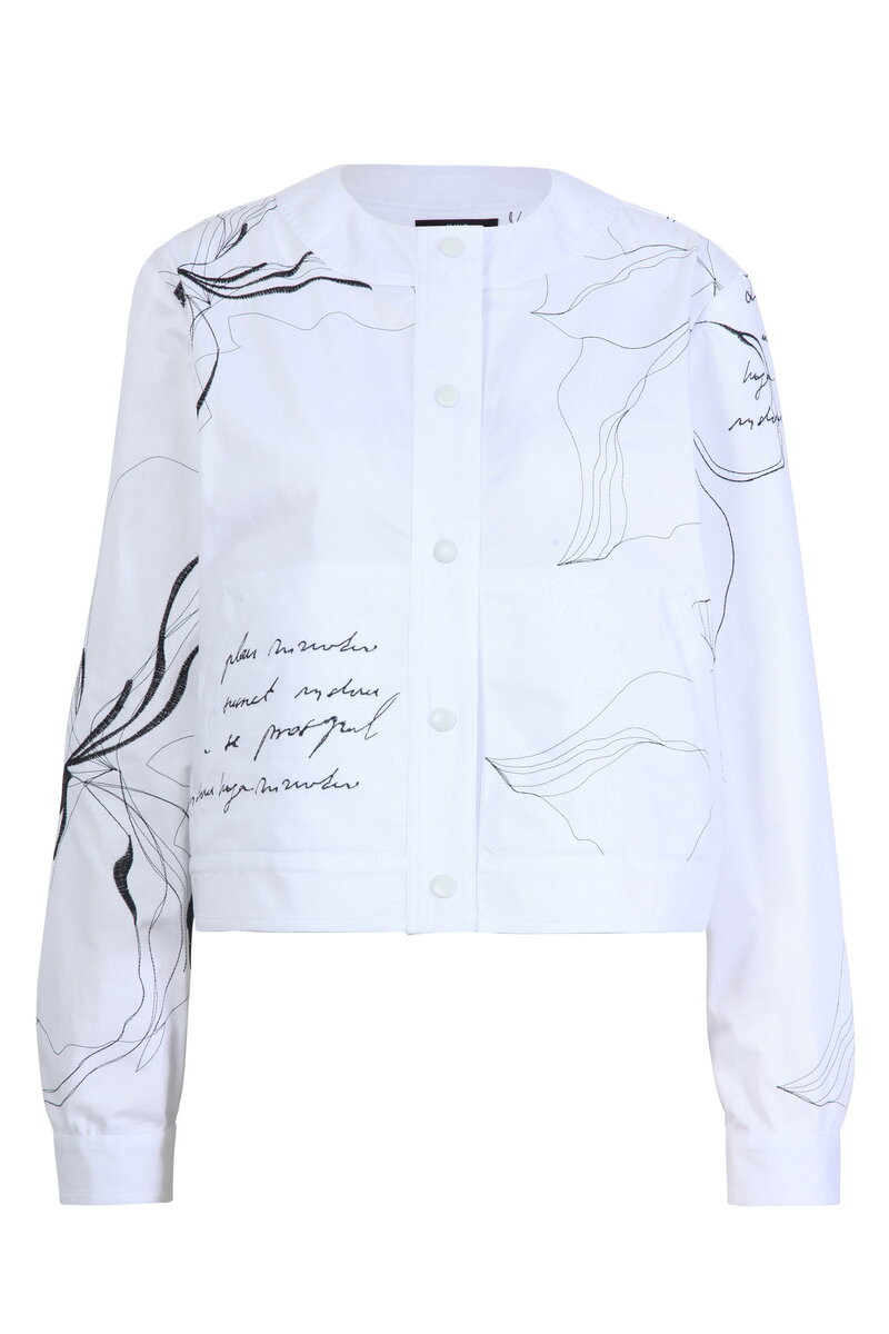 Embroidered Jacket, Letter Pattern