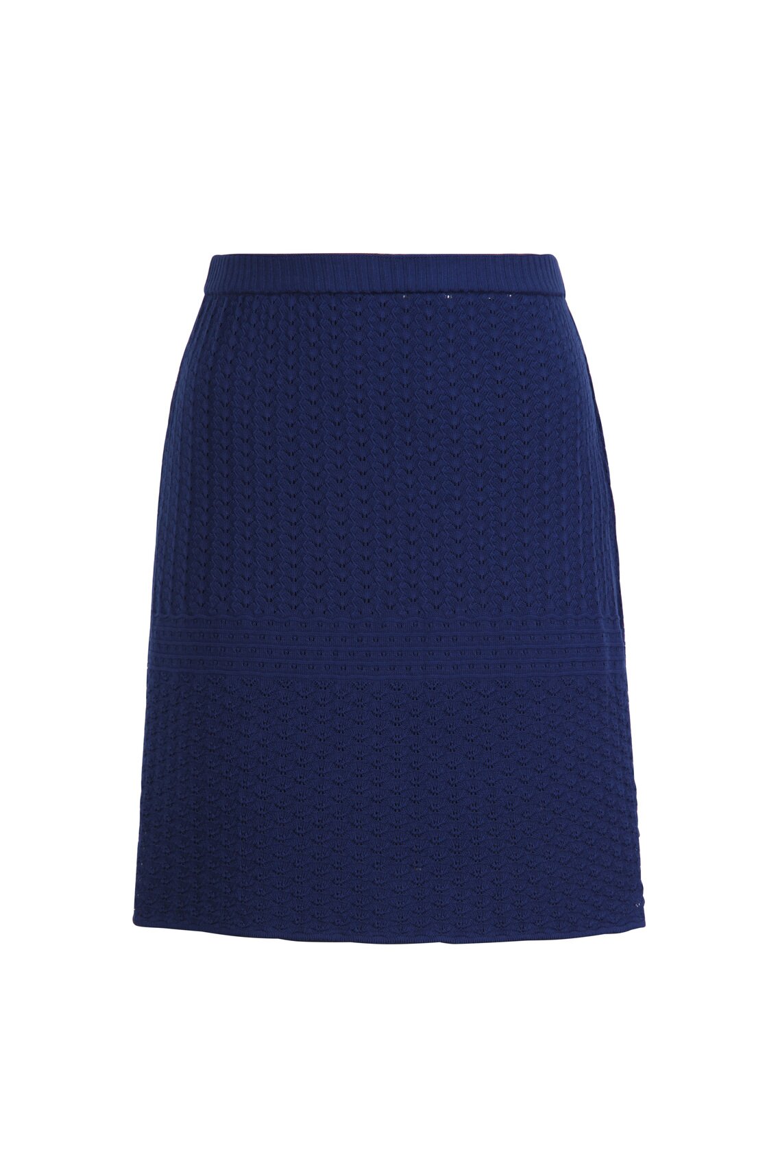 Solid Mini Skirt, Structure Pattern - Skirts | Ivko Woman
