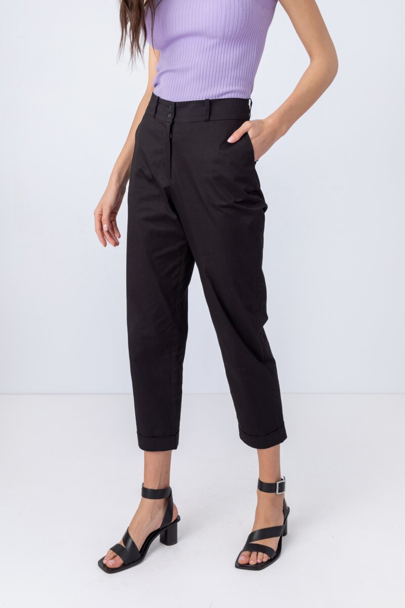 Solid Cotton Pants