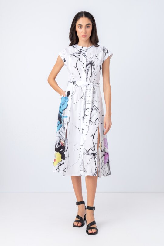 A-Line Dress, Letter Print