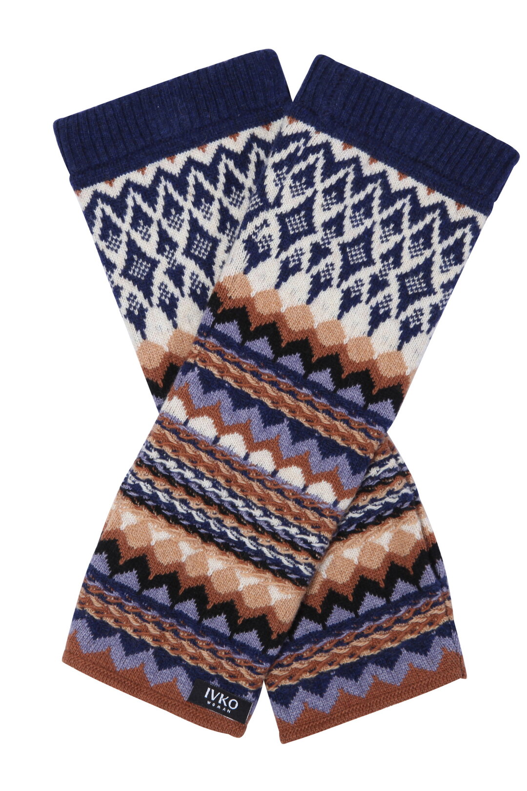 Wrist warmers, Geometric Pattern