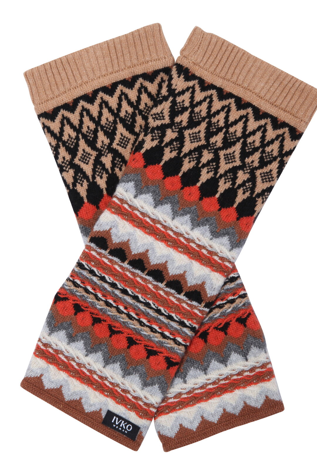 Wrist warmers, Geometric Pattern