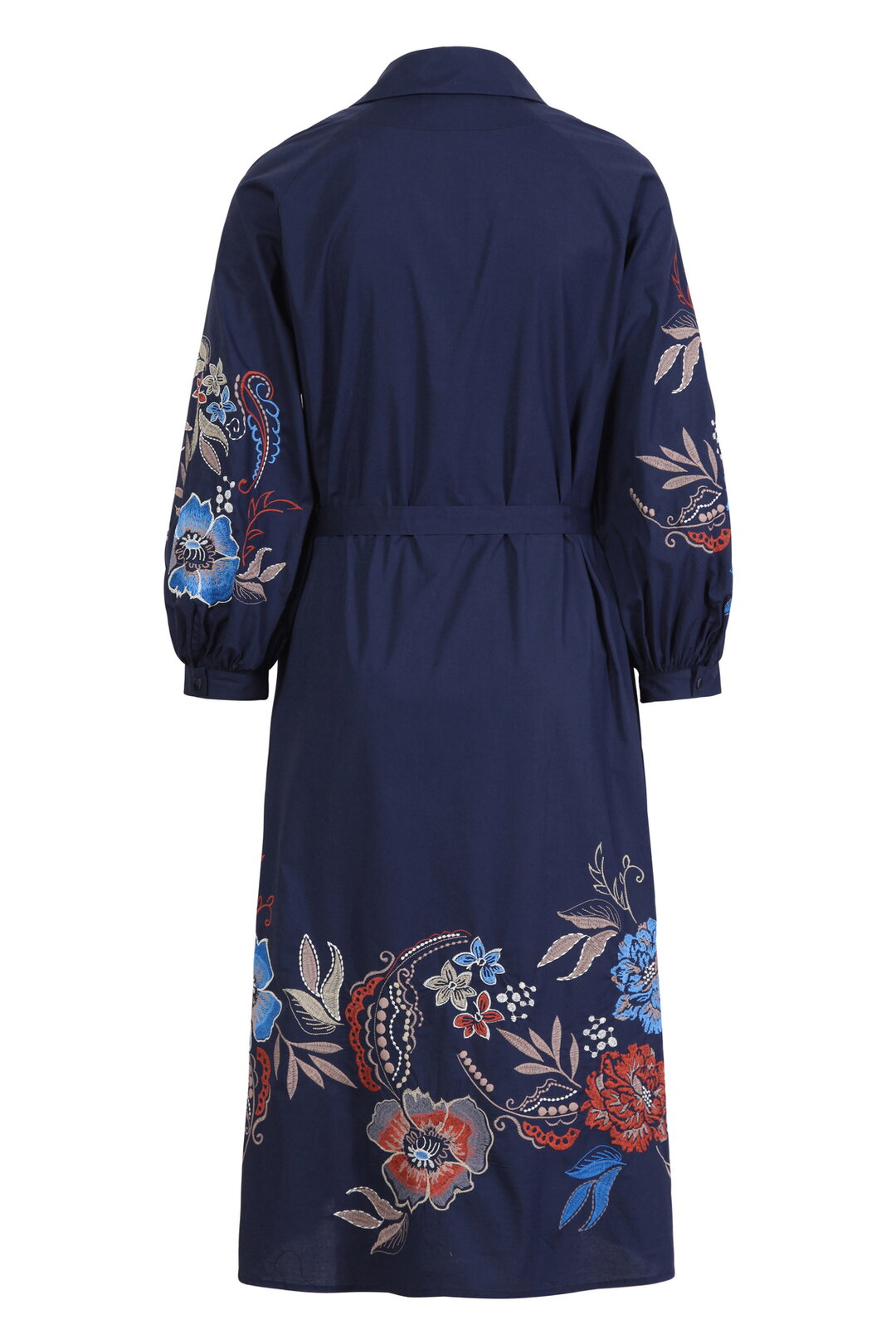 Poplin Dress with Embroidery