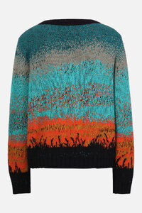 Jacquard Pullover, Sunset Sunrise Motive