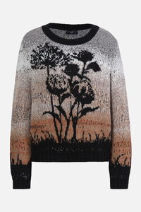 Jacquard Pullover, Sunset Sunrise Motive