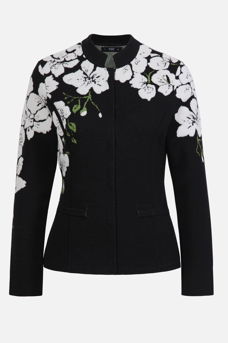 Jacke mit Orchideenmotiv