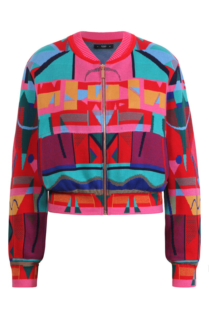 Bomber Jacket, Abstract Pattern