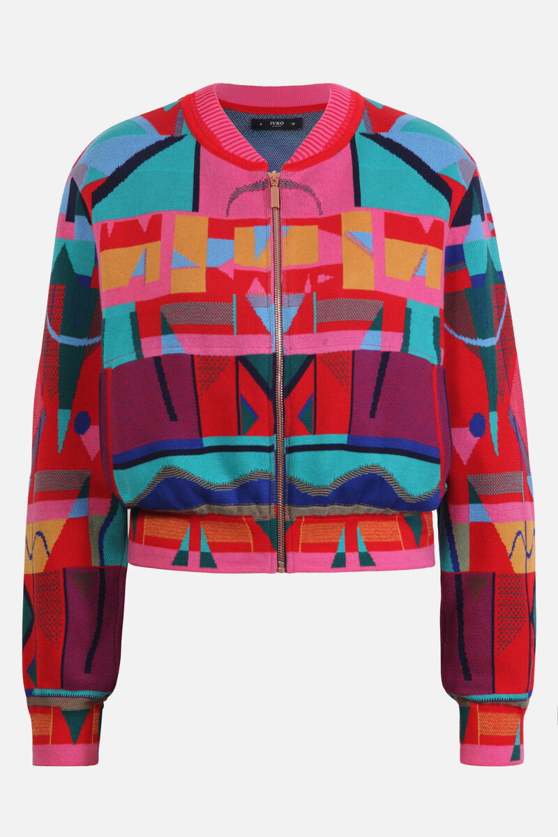 Bomber Jacket, Abstract Pattern