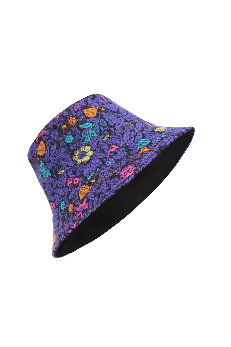 IVKO Multicolor Floral Bucket Hat Bucket Hat, Floral Pattern - Off-White - Caps - Ivko Woman main image 2