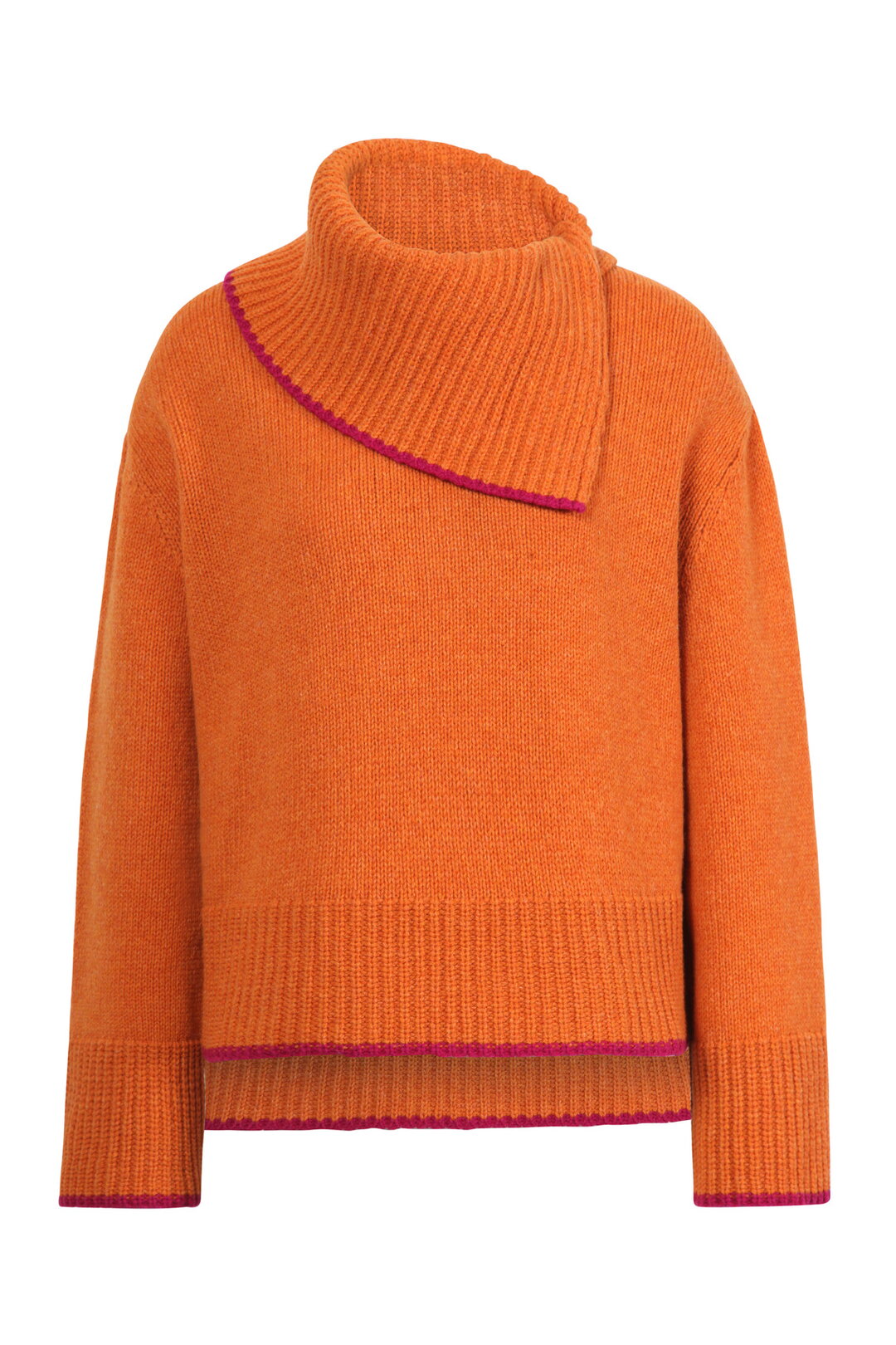 Solid Roll-Neck Pullover