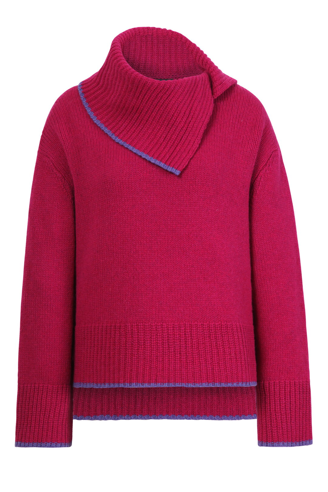 Unifarbener Rollkragenpullover