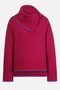 Solid Roll-Neck Pullover