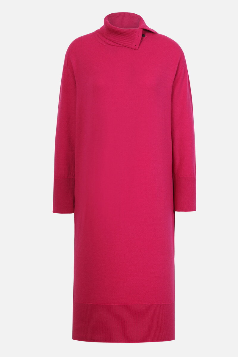 Unifarbenes Kleid, Turtleneck