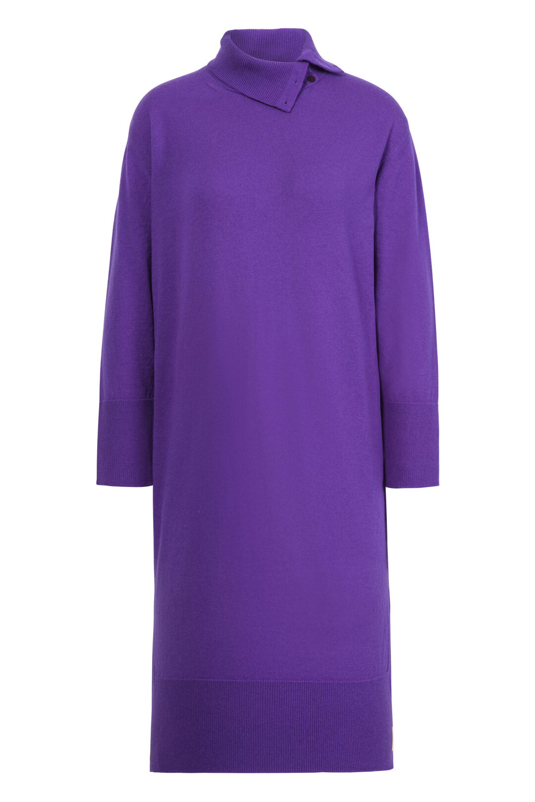 Unifarbenes Kleid, Turtleneck