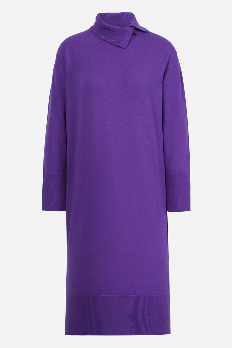 Unifarbenes Kleid, Turtleneck