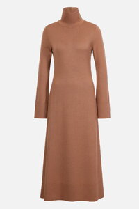 Solid Dress, Roll-Neck