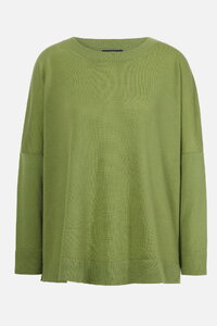 Solid Pullover, O-Neck