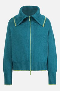 Solid Roll-Neck Jacket