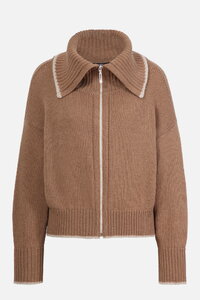 Solid Roll-Neck Jacket