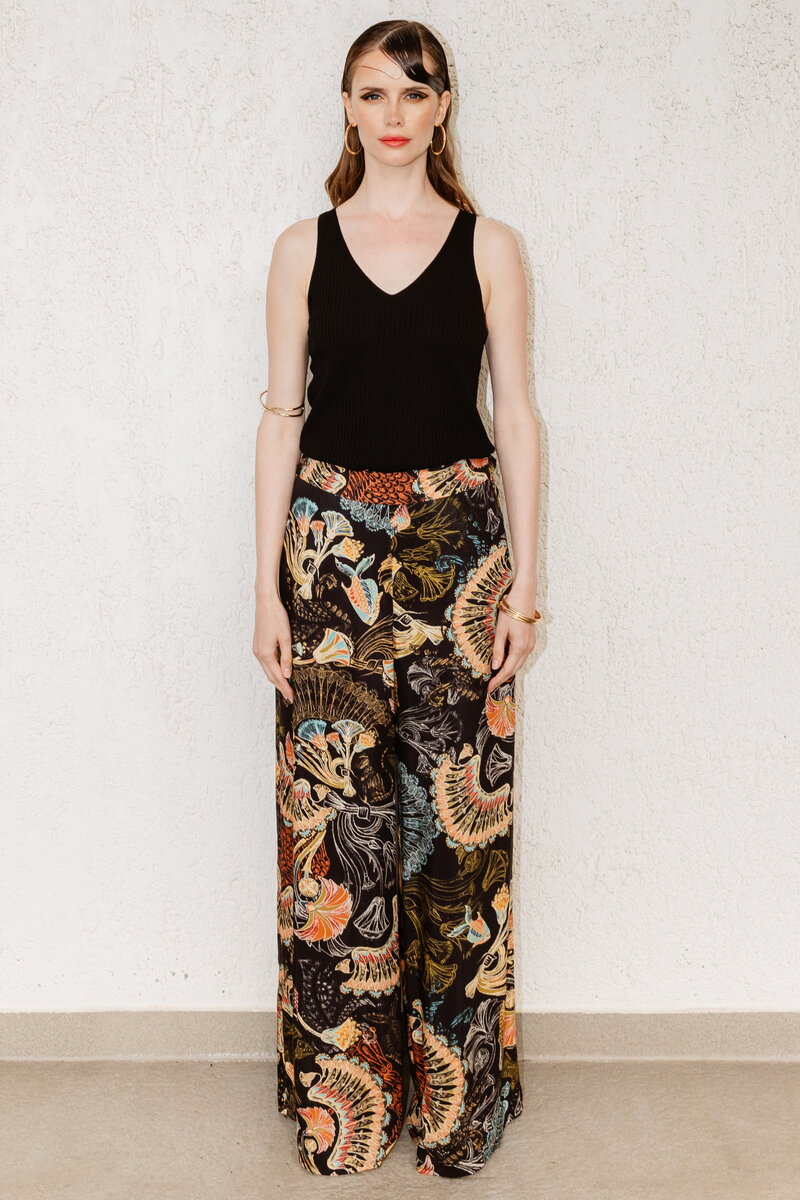 タグ付き FLOWER PRINT VELOUR PANTS 直近モデル FLOWER PRINT VELOUR PANTS