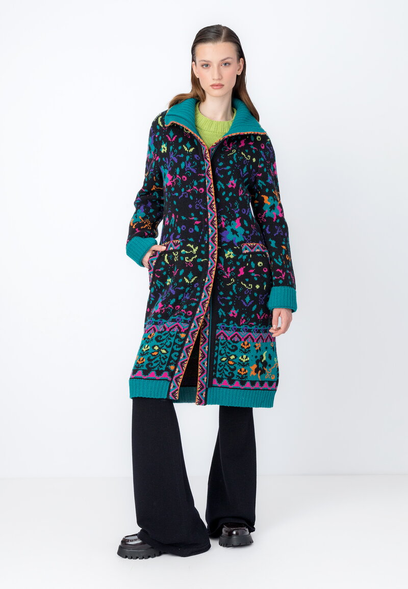 伊勢丹別注 Osmanthus Motif Jacquard Coat WynneCollection Occasion Floral Jacquard Trench Coat