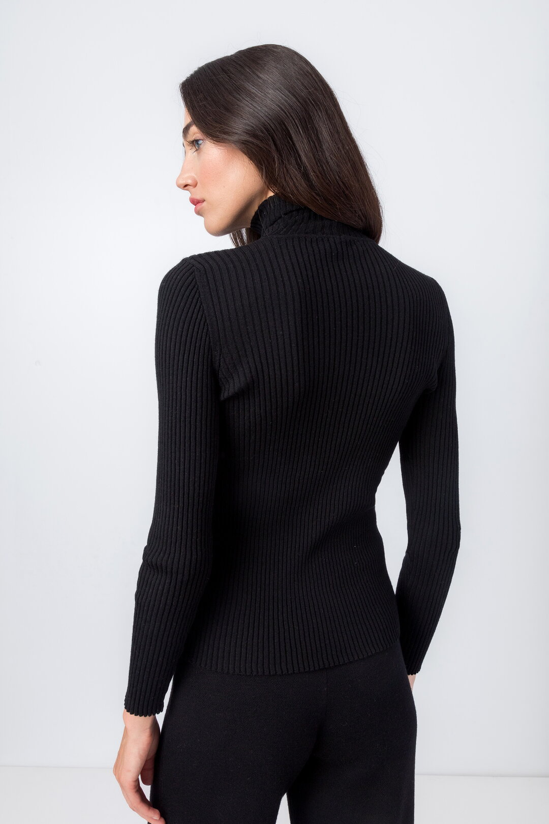 Ribbed Pullover, Turtleneck