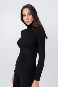 Ribbed Pullover, Turtleneck