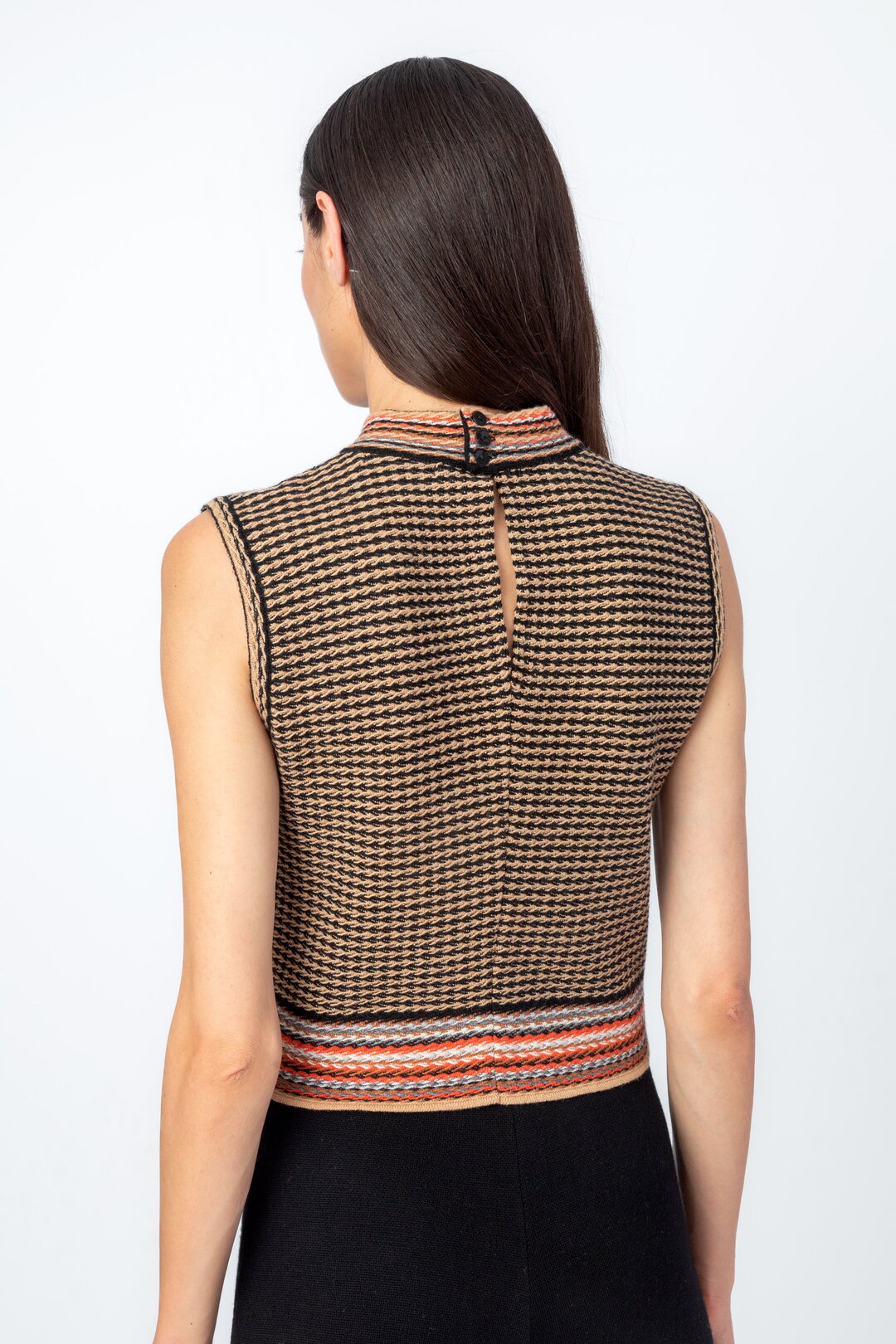 Sleeveless Pullover, Structure Pattern