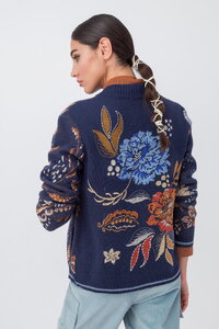 Jacquard Jacket, Ornament Flower