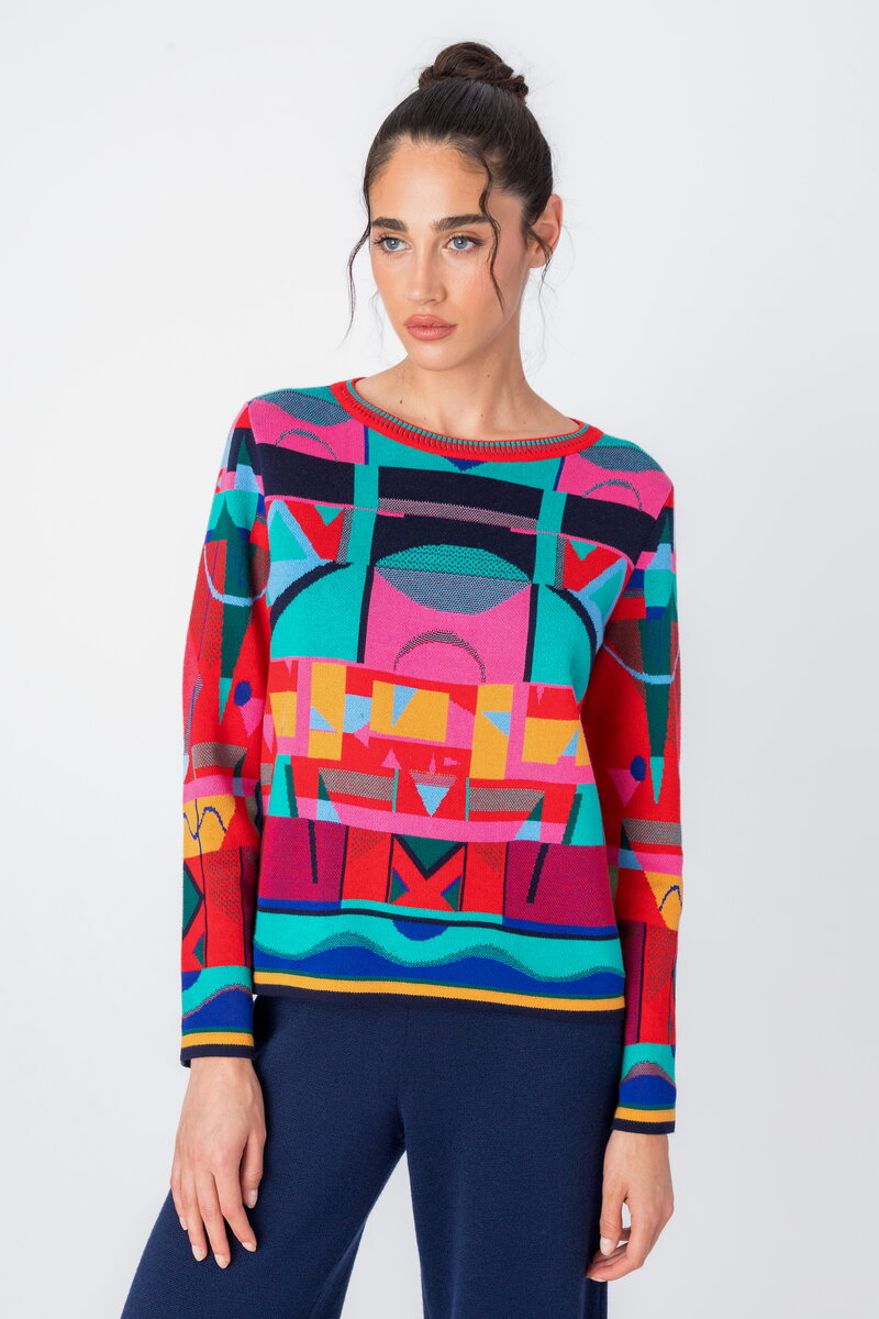 Žakard Pulover, Apstraktni Motiv