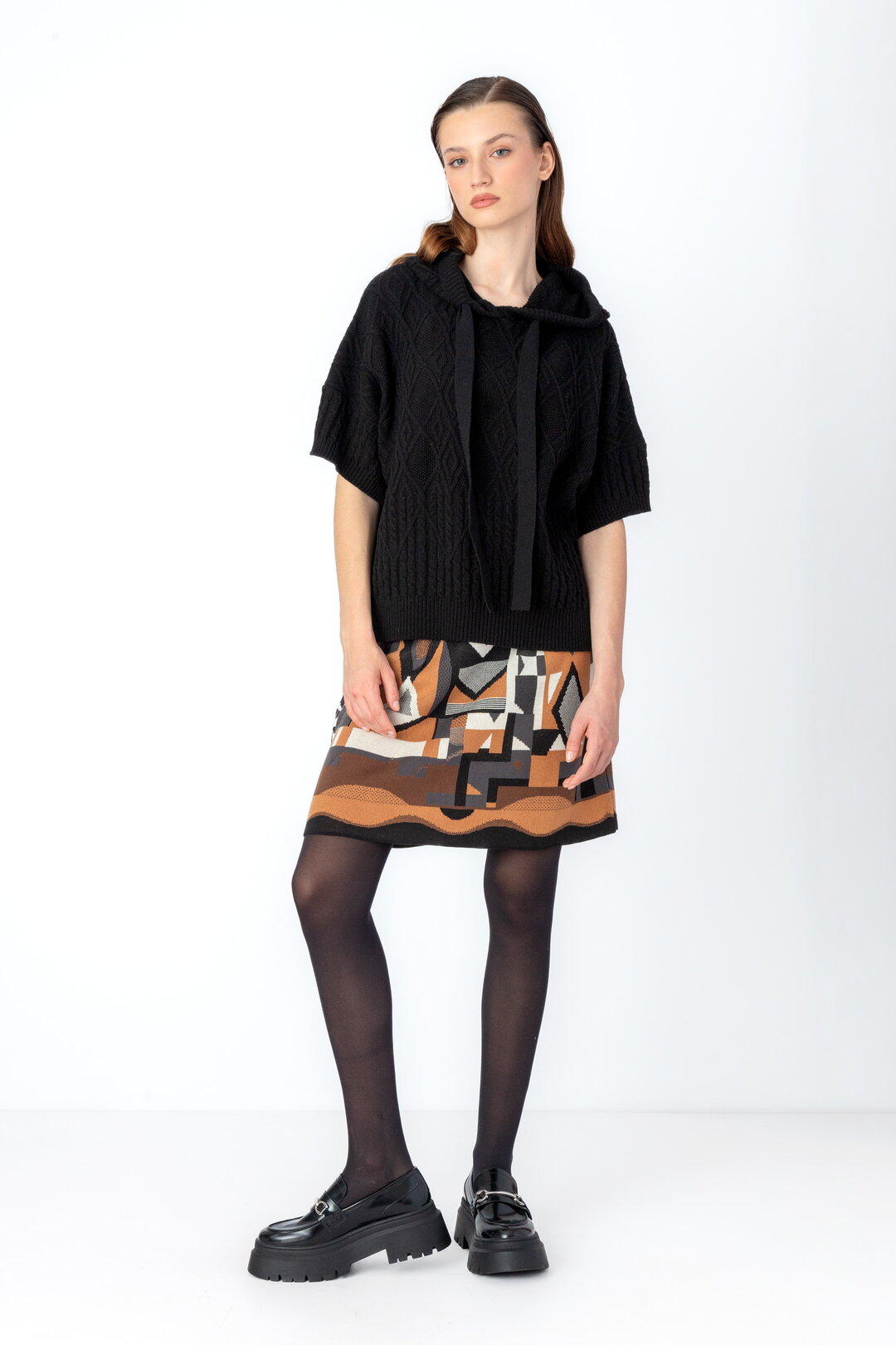 Mini Skirt, Abstract Pattern