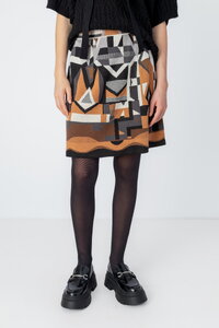 Mini Skirt, Abstract Pattern