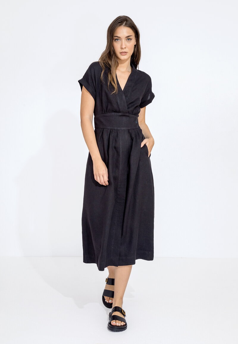 deres デレス 11th リネンスカート linen skirt 黒 Amazon.com: Women's Elegant Work Wear Wrap Skirt Casual High