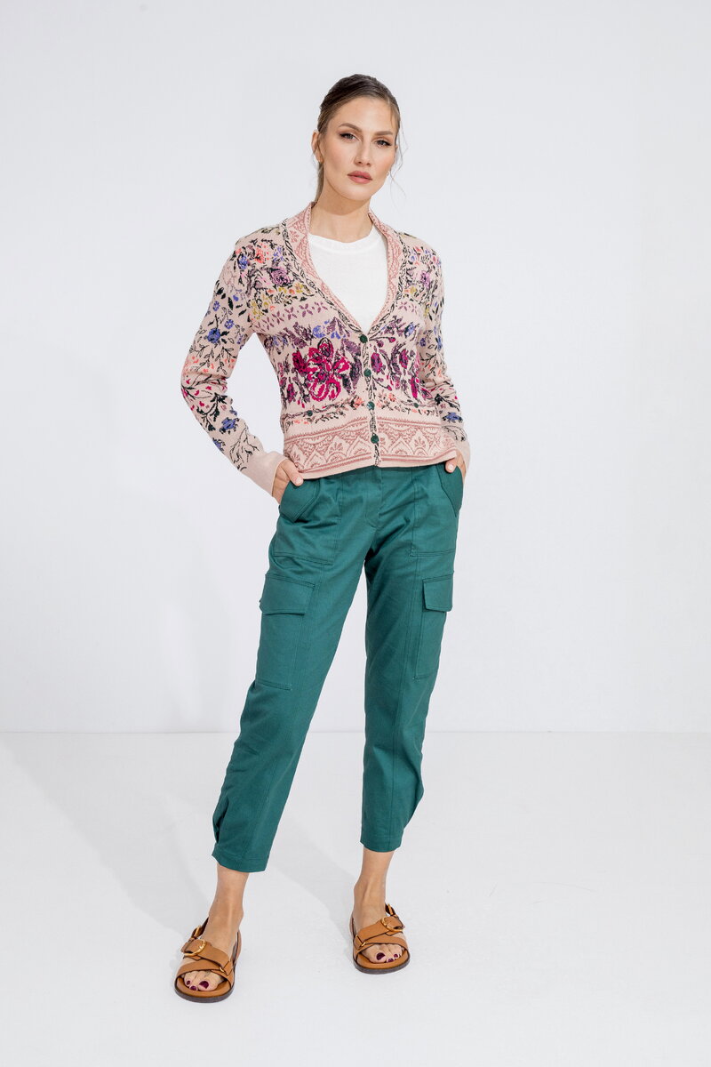 Jacquard-Jacke, Andalusien Motiv