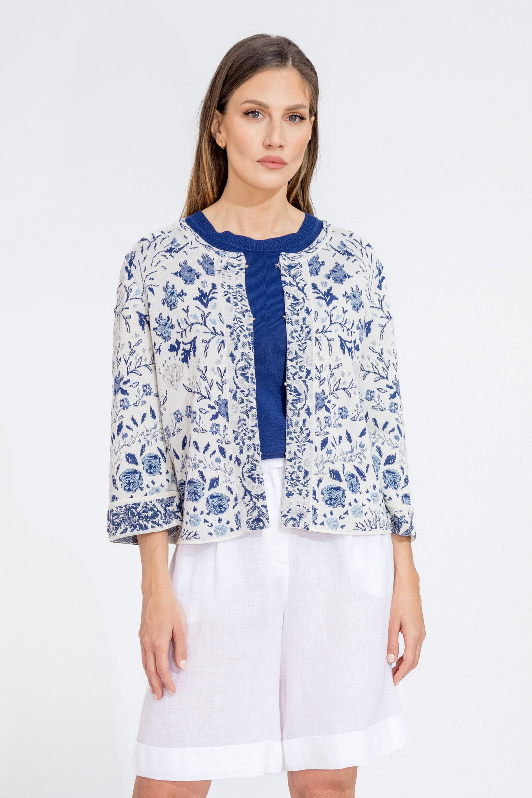 Jacquard Cardigan, Andalusia Pattern