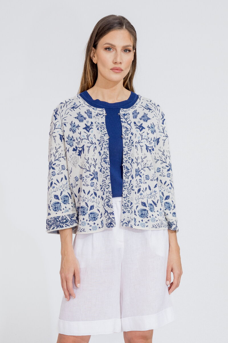 Jacquard Cardigan, Andalusia Pattern