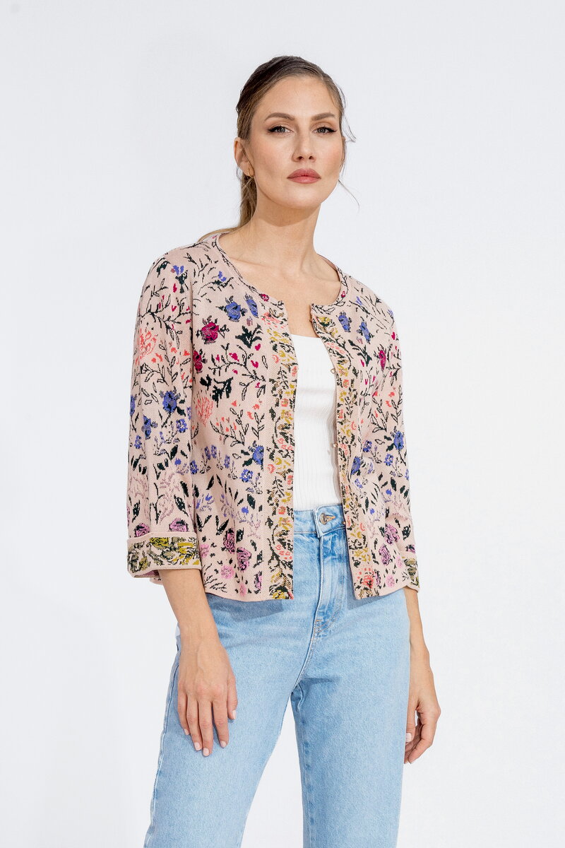 Jacquard Cardigan, Andalusia Pattern