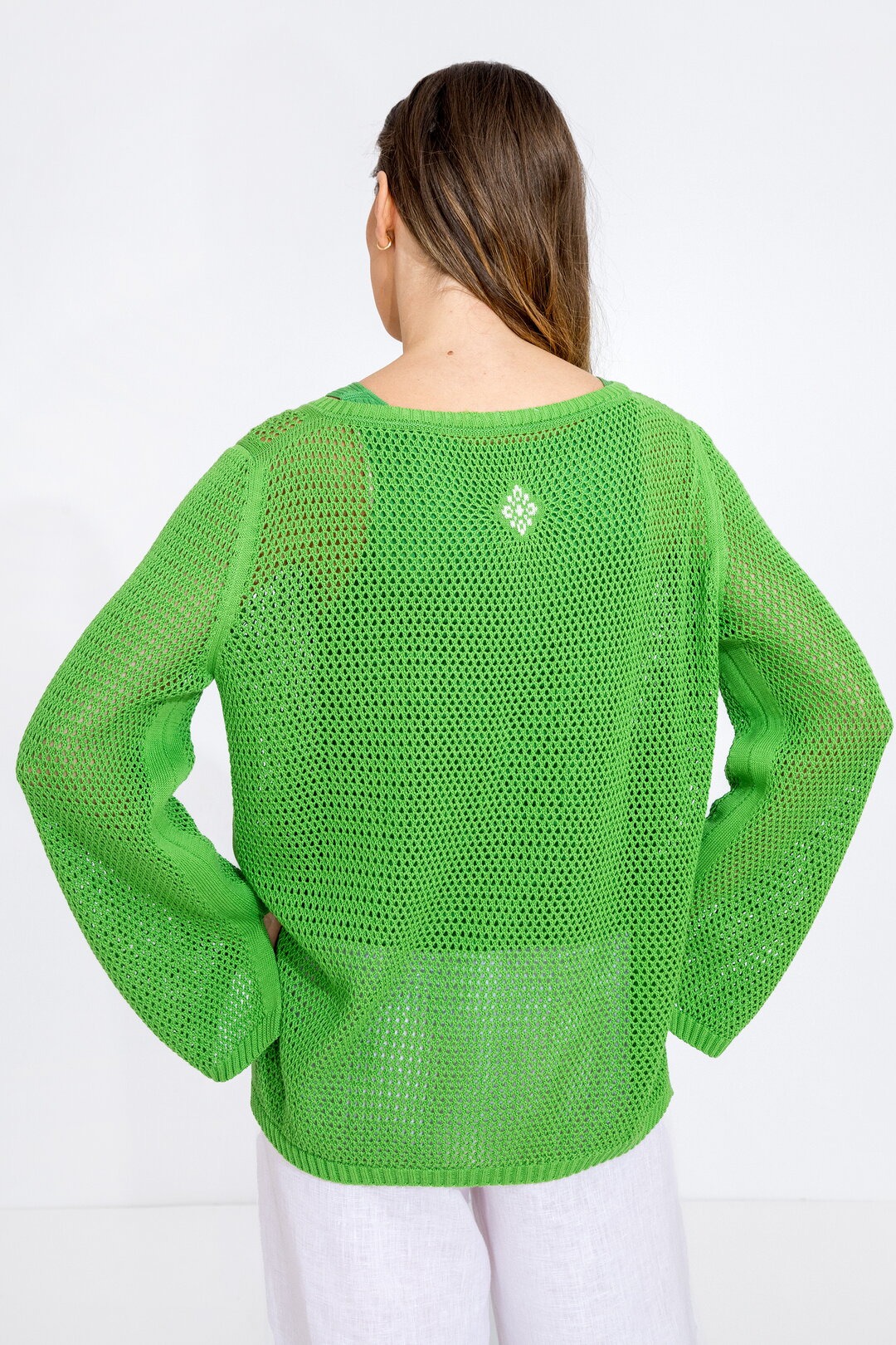 Unifarbener Pullover, Strukturmuster