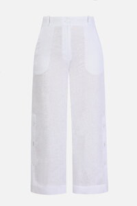 パンツ louren linen like cocoon pants slab cotton cocoon pants – louren store