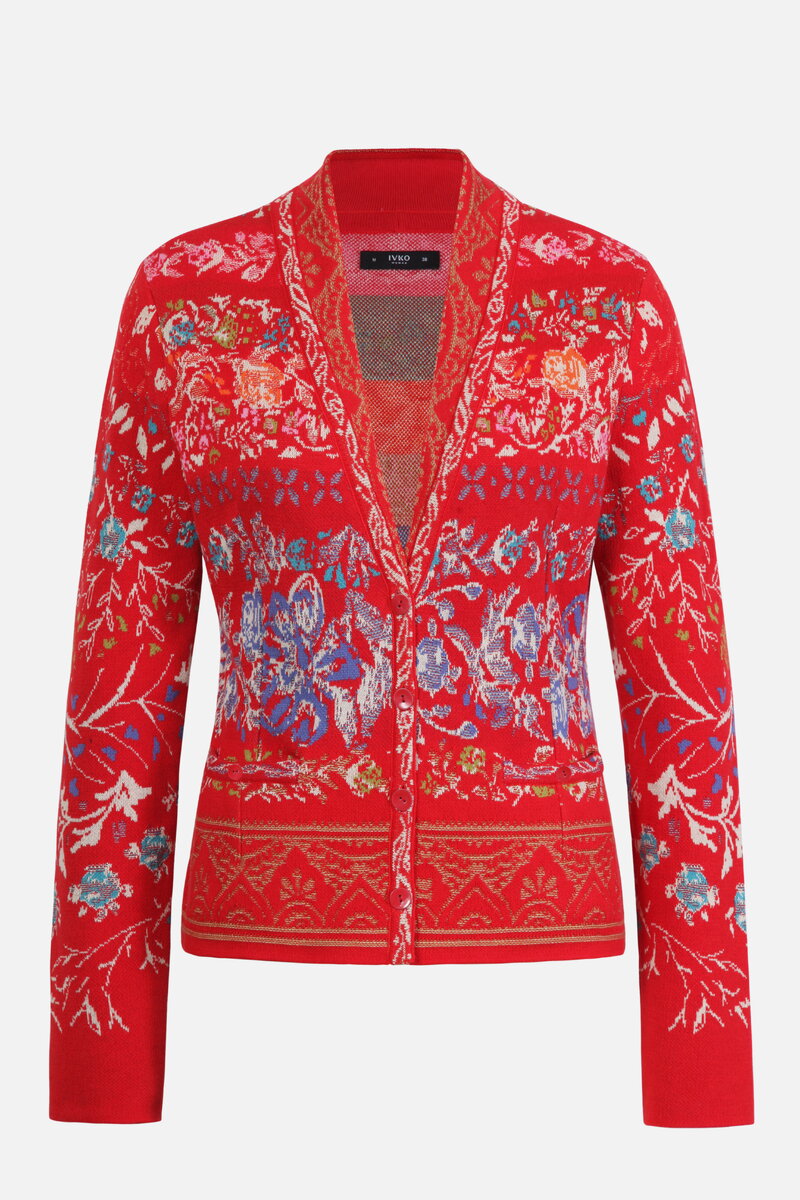 Jacquard-Jacke, Andalusien Motiv